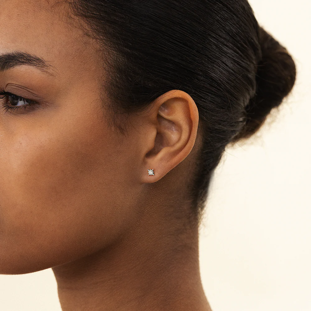 Windrose Mono Earring Silver