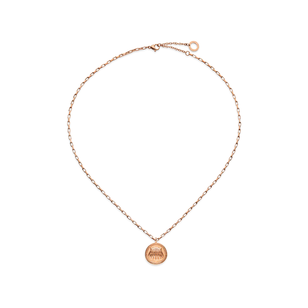 Scallop Necklace Rose Gold