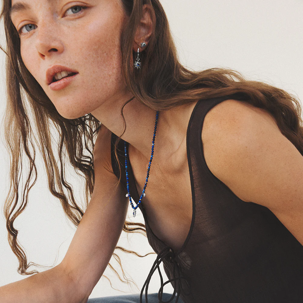 Aurora Azure Necklace Silver