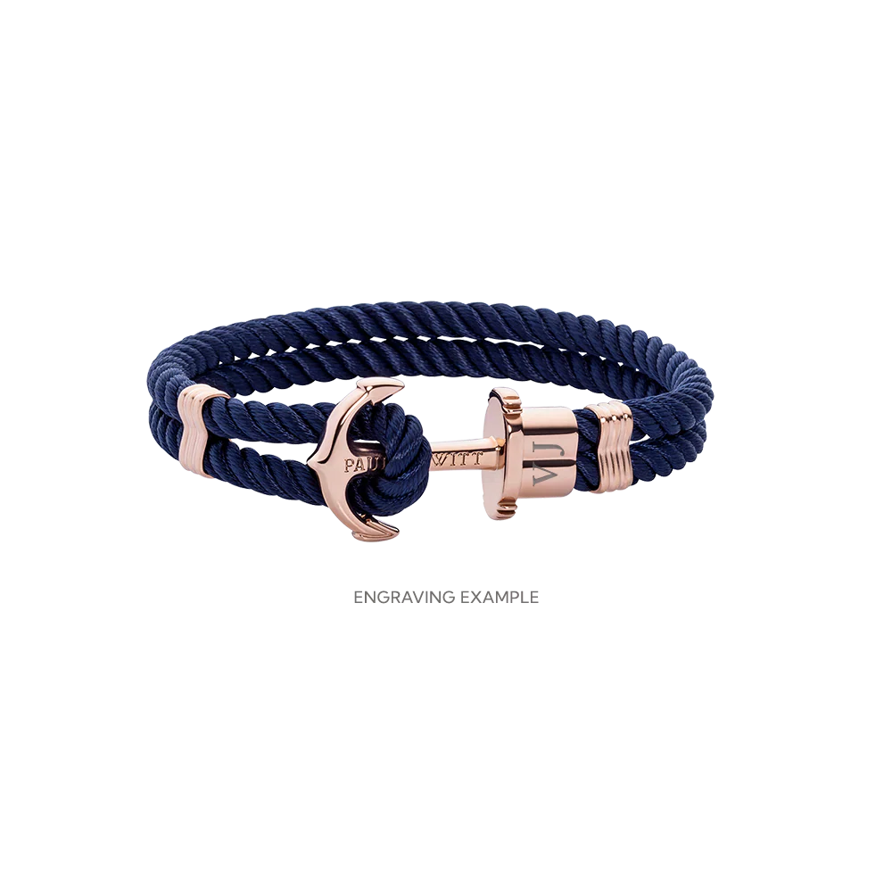PHREP bracelet rose gold navy blue