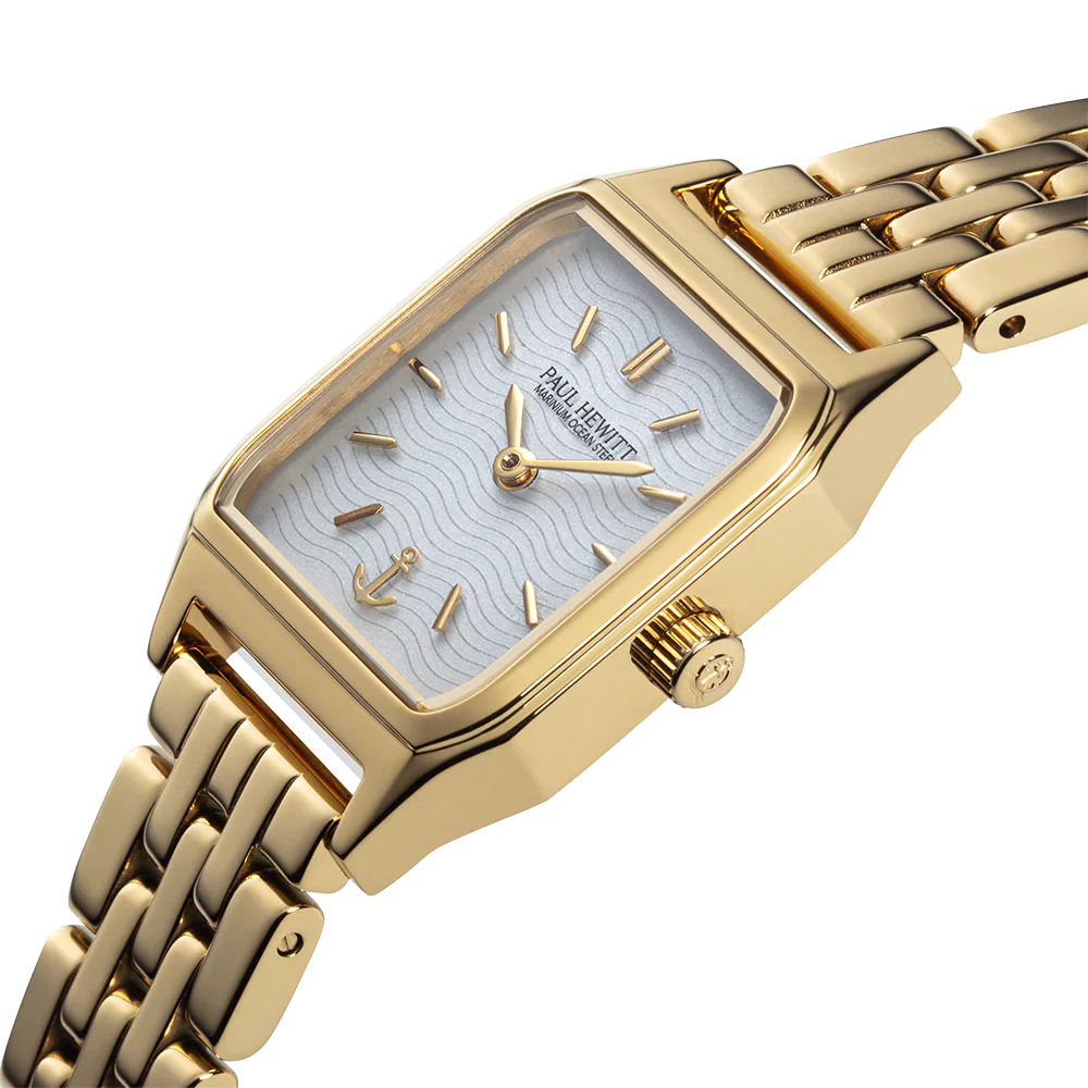 Petit Soleil watch gold white