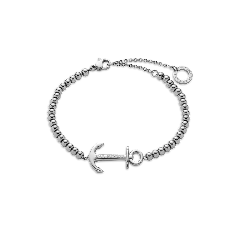 The Anchor Beads Bracelet silver
