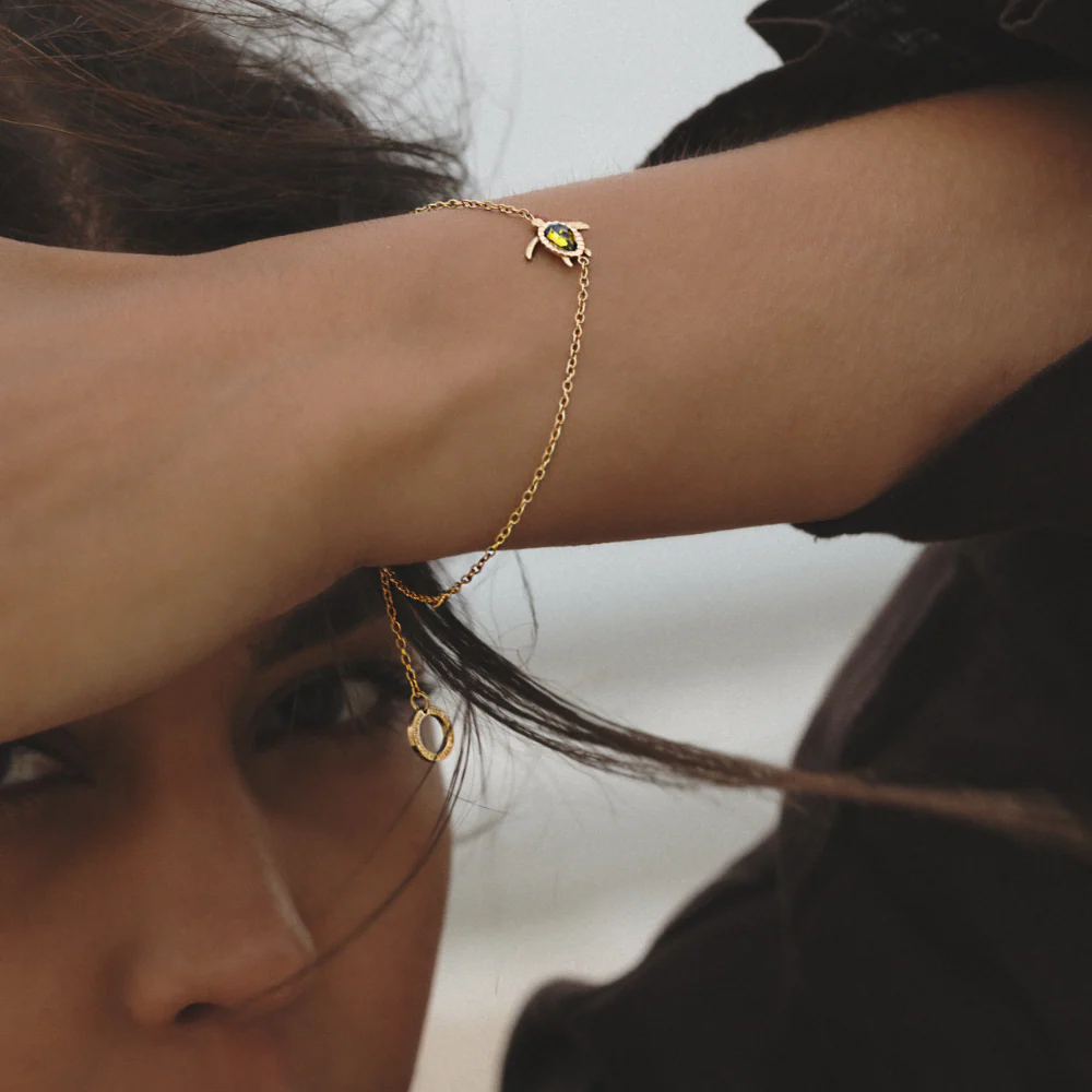 Turtle Mono Bracelet Gold