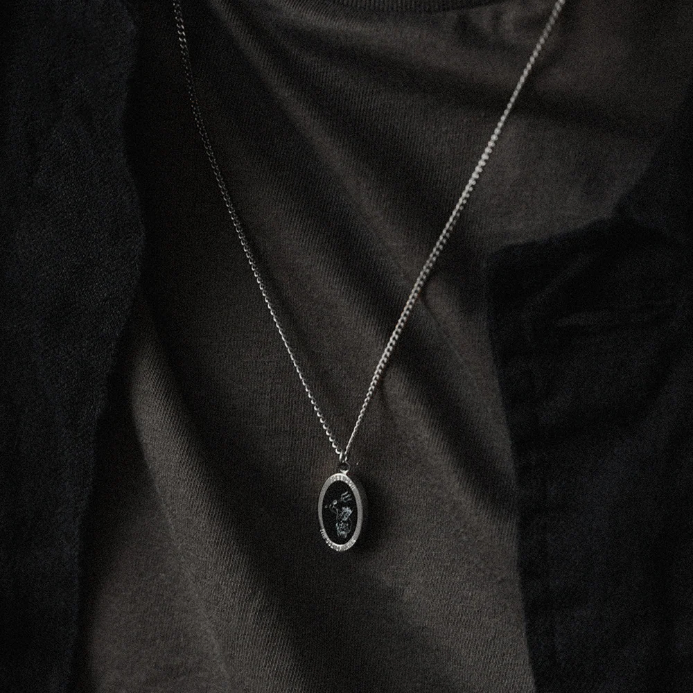 Men's Poseidon Necklace Silver