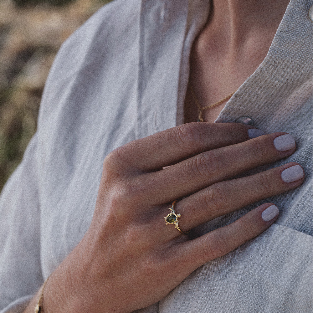 Turtle Ring Gold