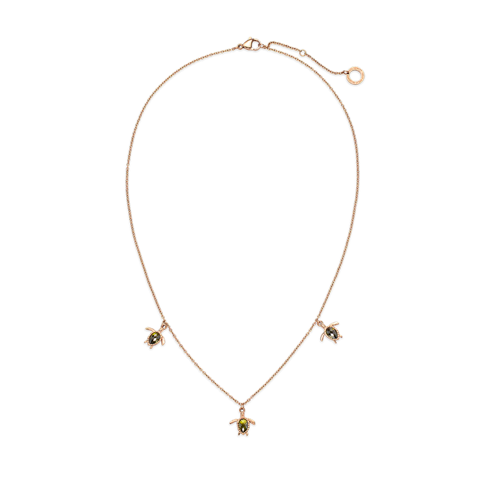 Turtle Necklace Rose gold