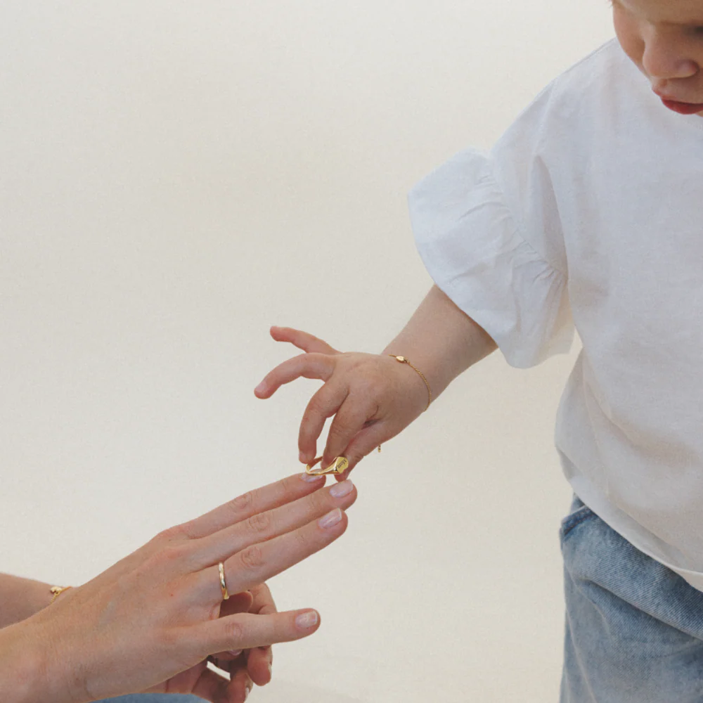 Ocean Heart Mini Bracelet Gold