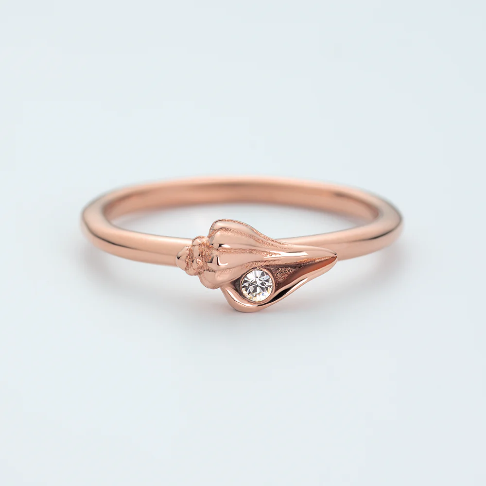 Sea Shell Ring Rose Gold