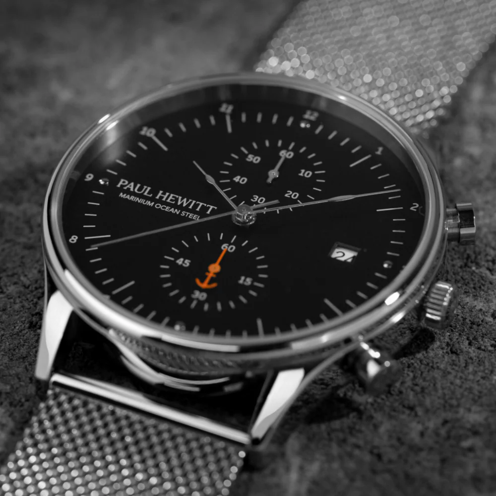 Chrono Quartz Mesh silver