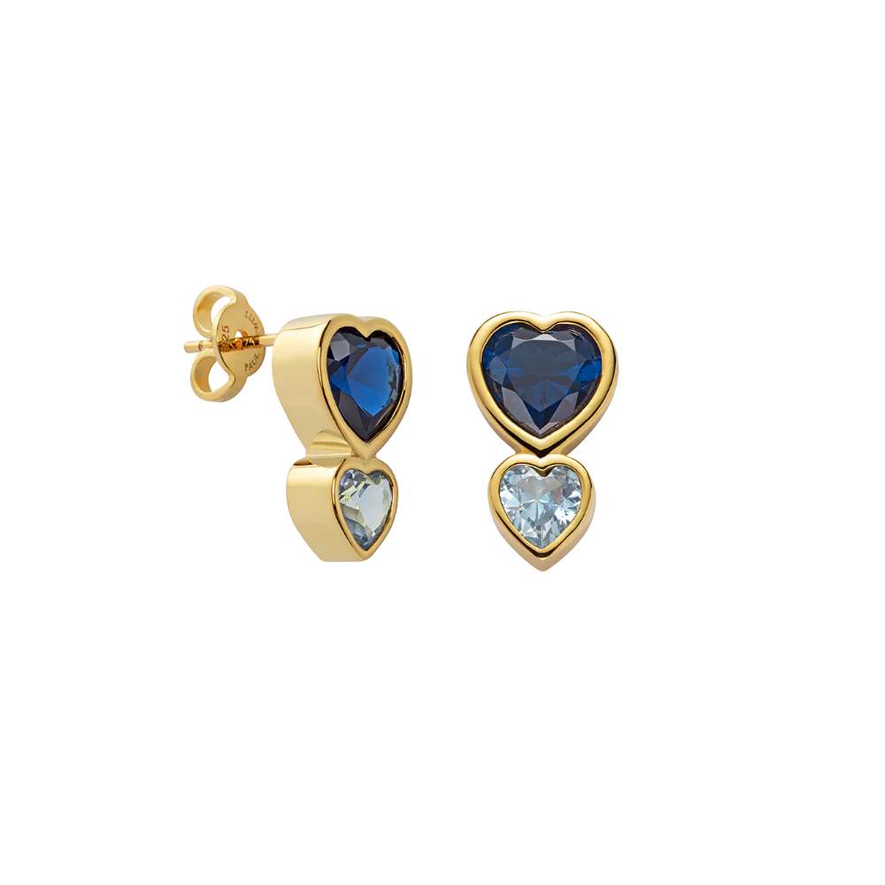 Heart of the Sea​ Rainbow Earring Gold