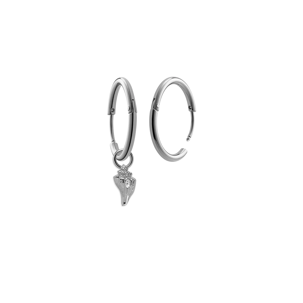 Sea Shell Charm Silver