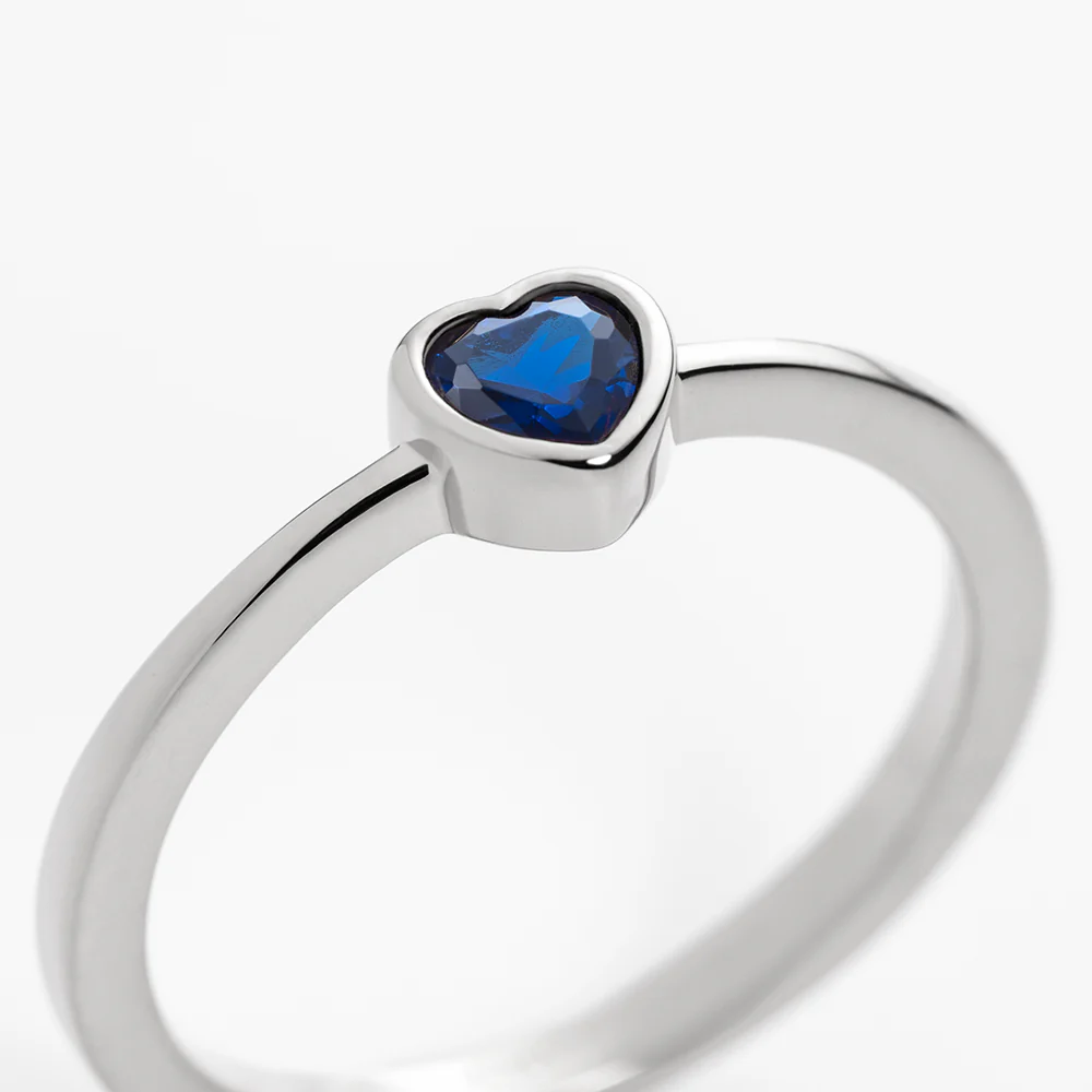 Heart of the Sea Mono Ring Silver