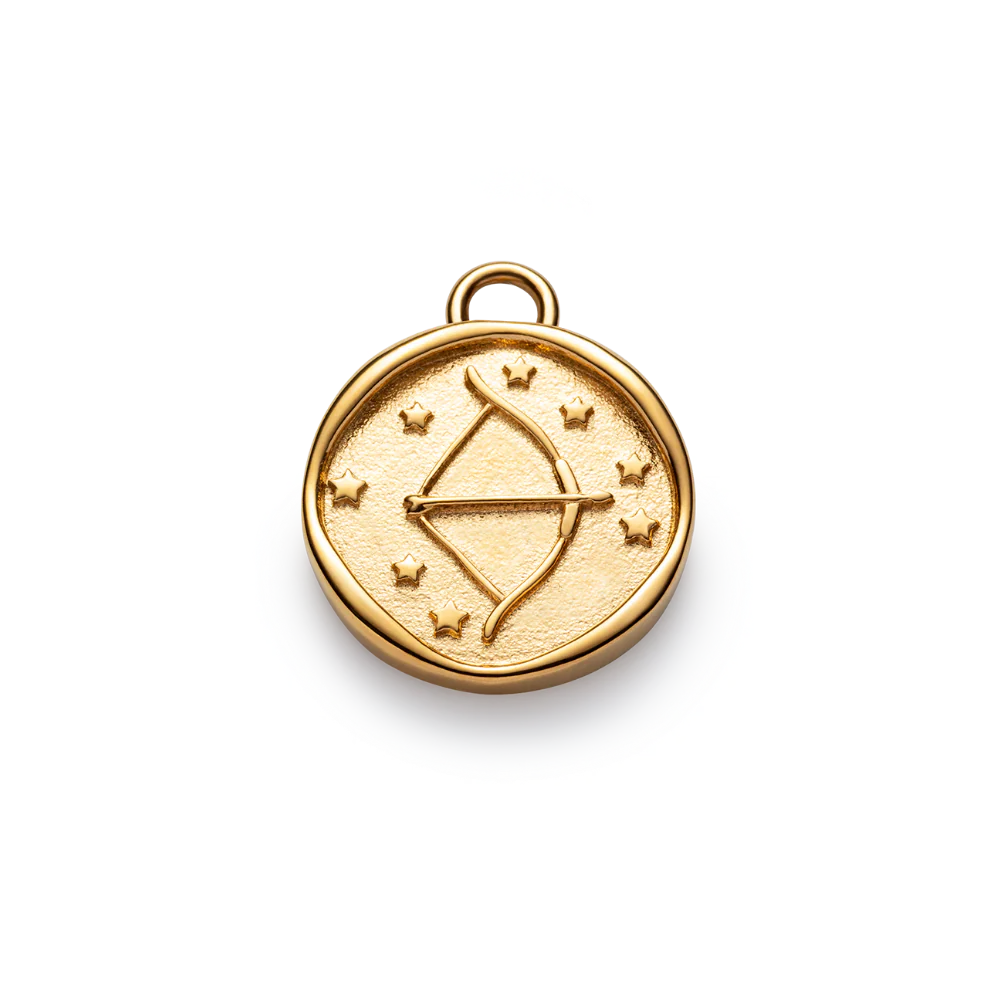 Sagittarius Charm Gold