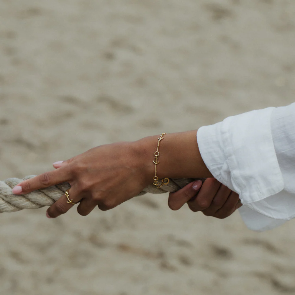 The Anchor II bracelet gold