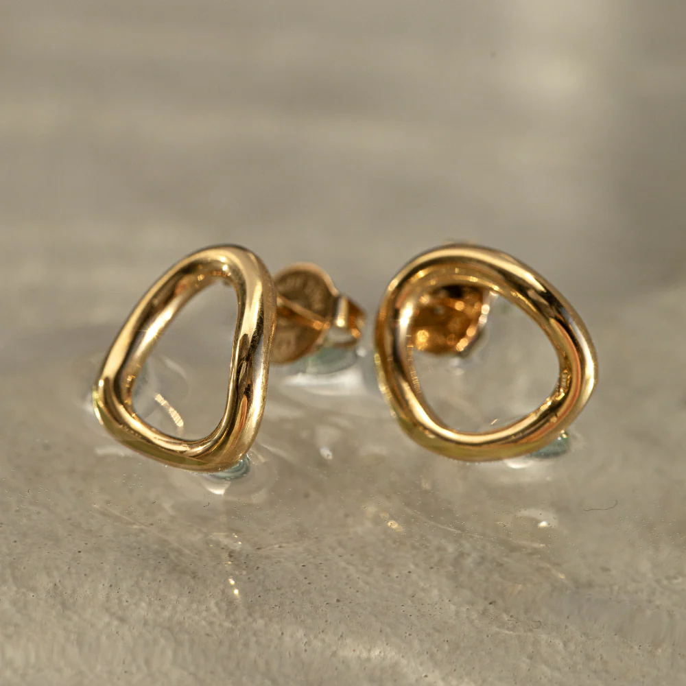 Waves Mono Earring Gold