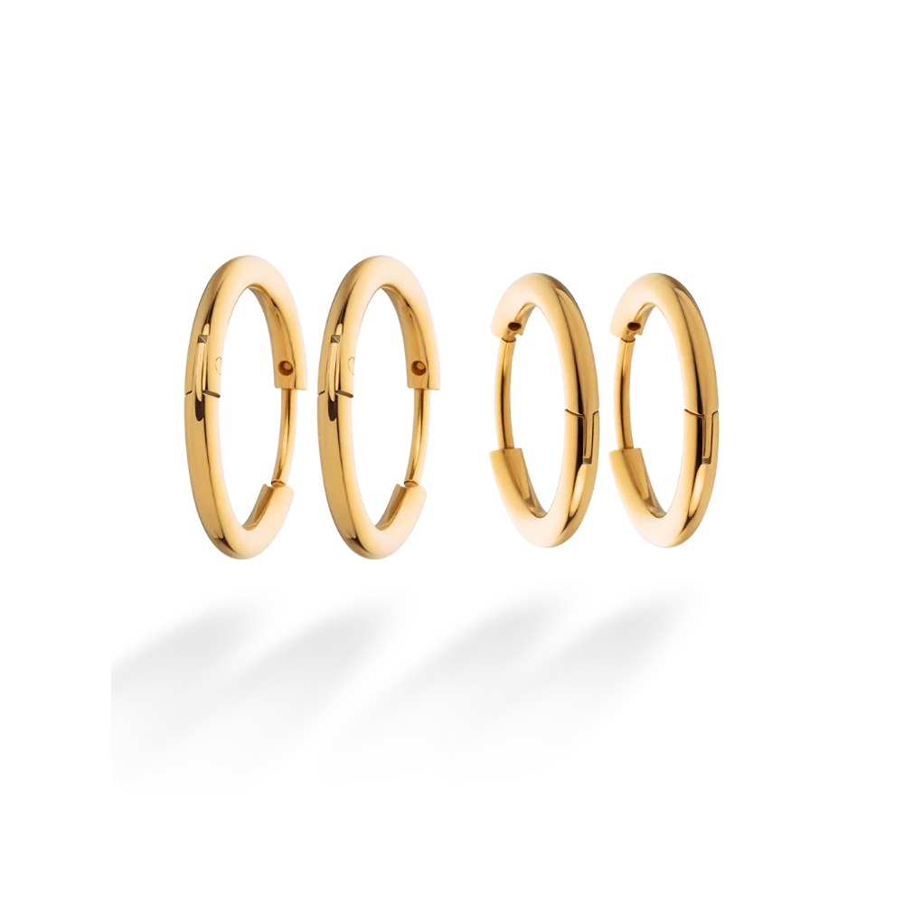 Treasures of the Sea Hoops Set Gold