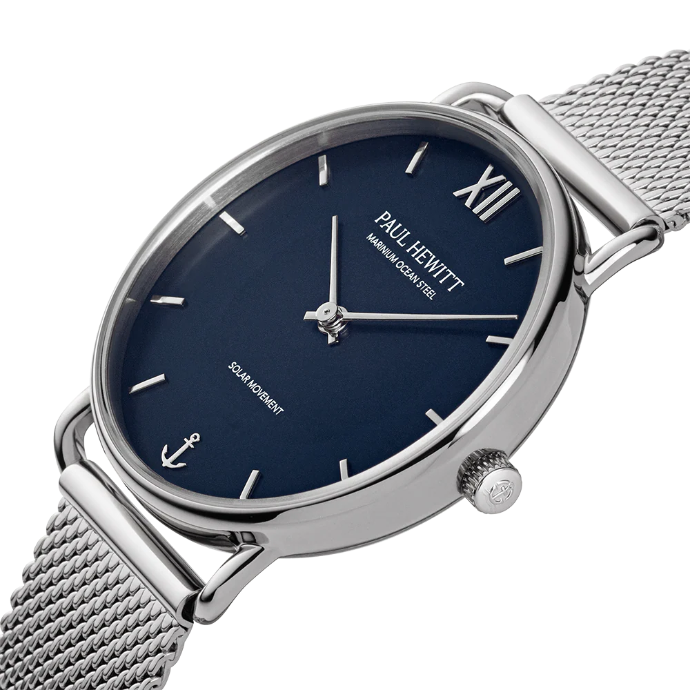 Sailor 33 mm watch silver blue