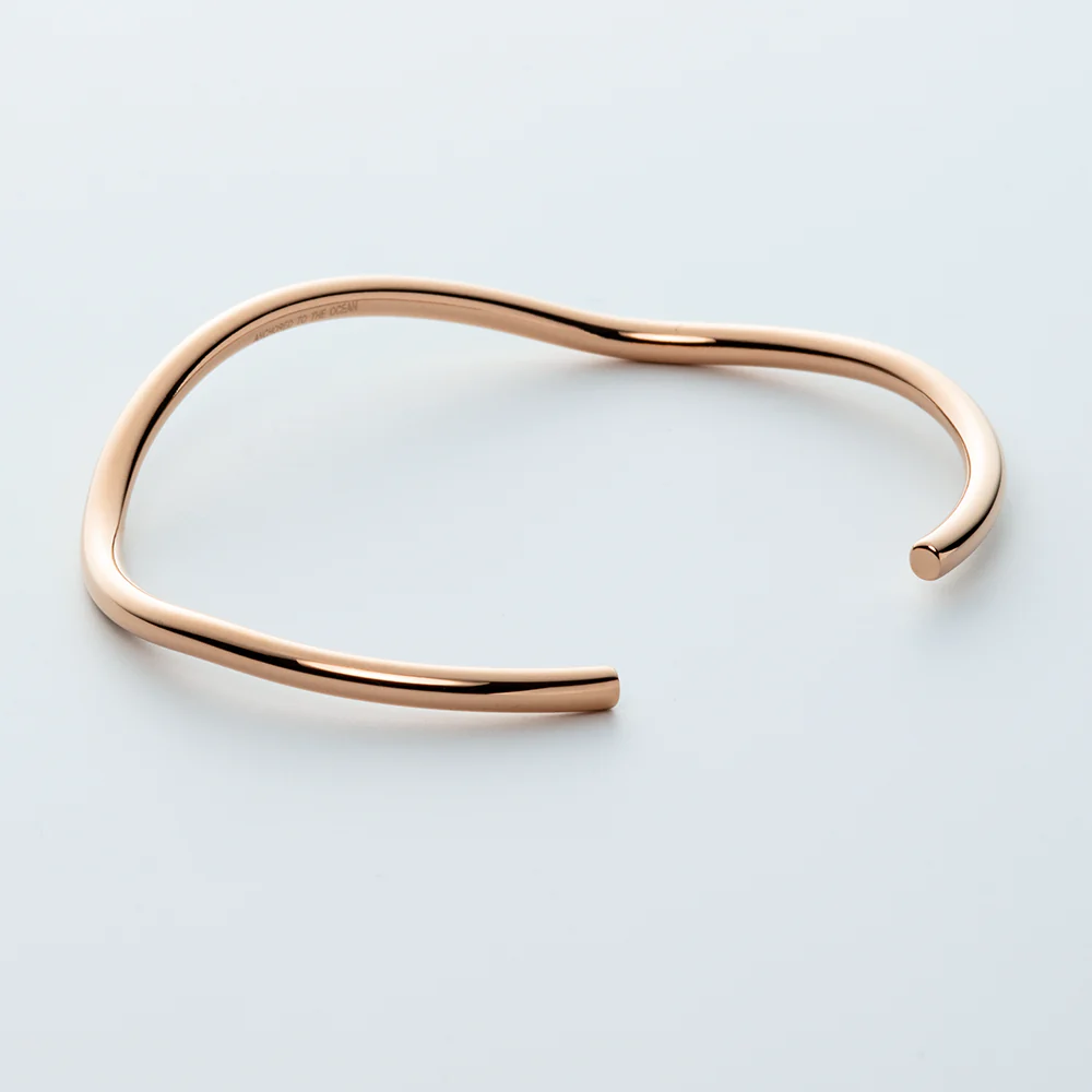 Waves Bangle Rose Gold