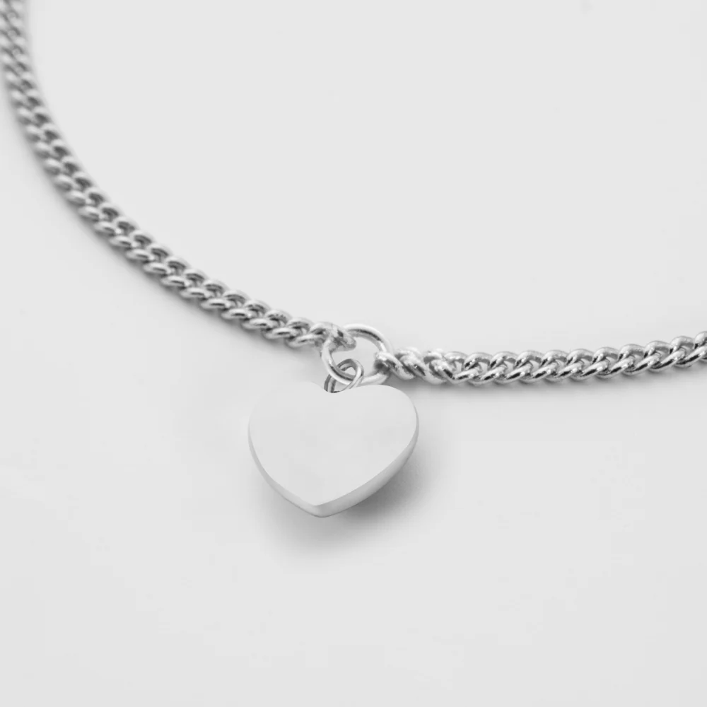 Ocean Heart Mini Bracelet Silver