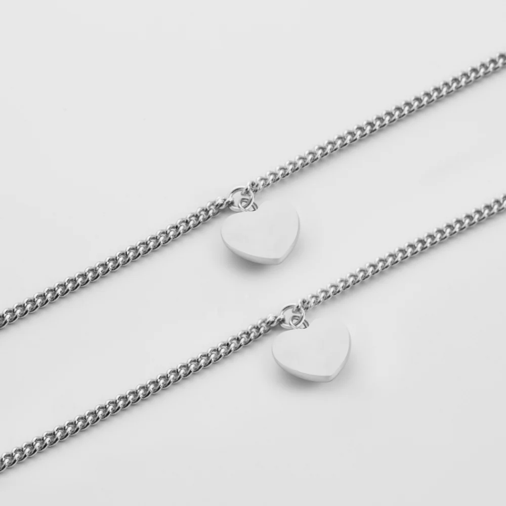 Ocean Heart Mama Set Silver