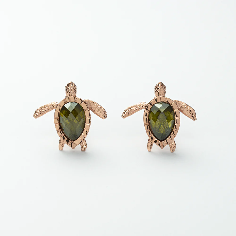 Turtle Earring Rose gold