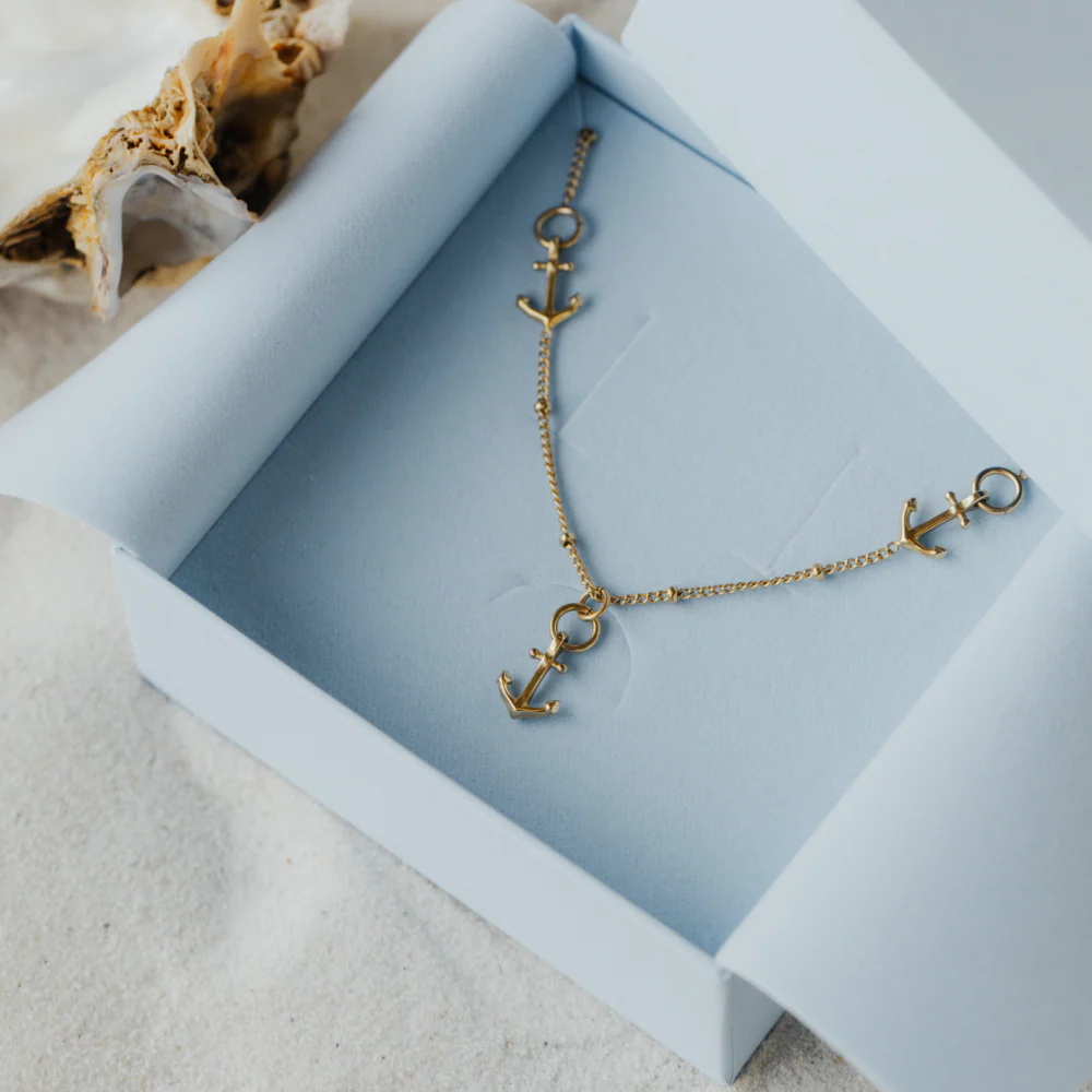 The Anchor II Necklace Gold