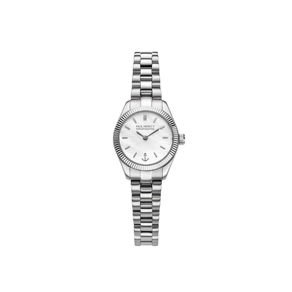 Petit Soleil Round Watch Silver White