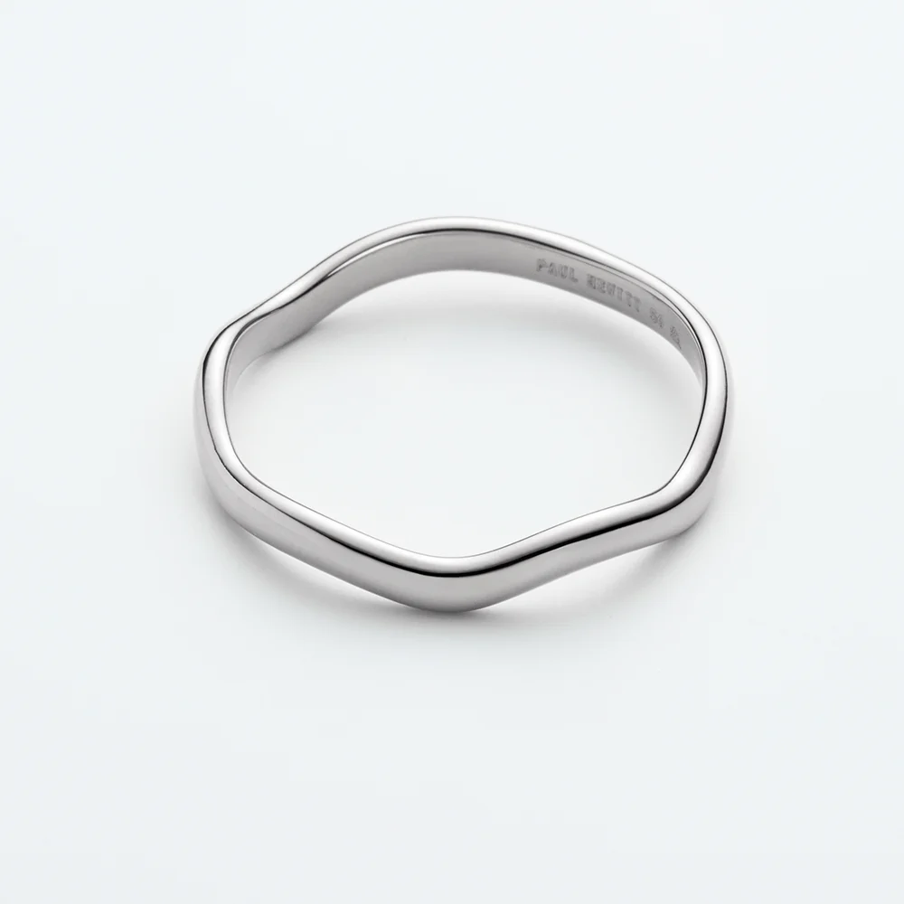 Waves Mono Ring Silver
