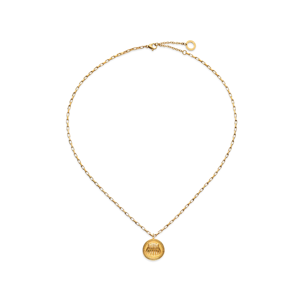 Scallop Necklace Gold