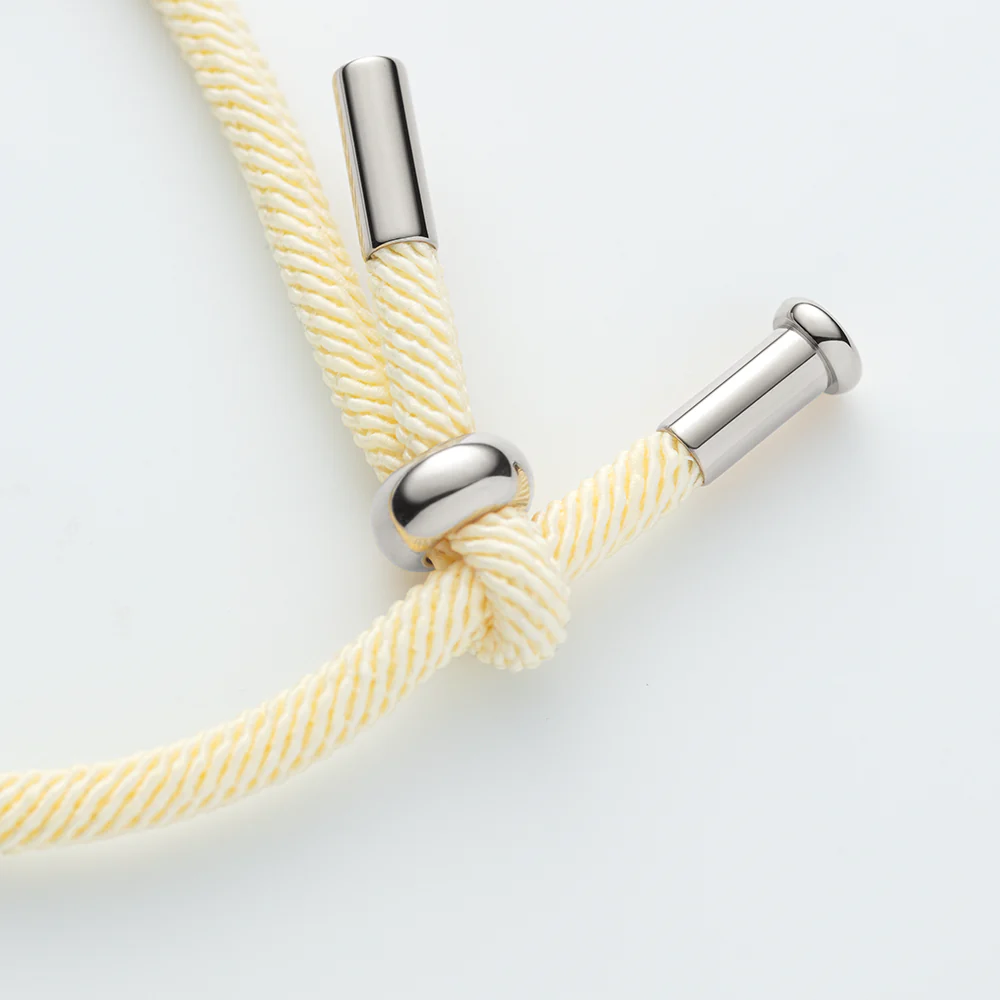 Vitamin Sea Engraved Bracelet Silver Off White