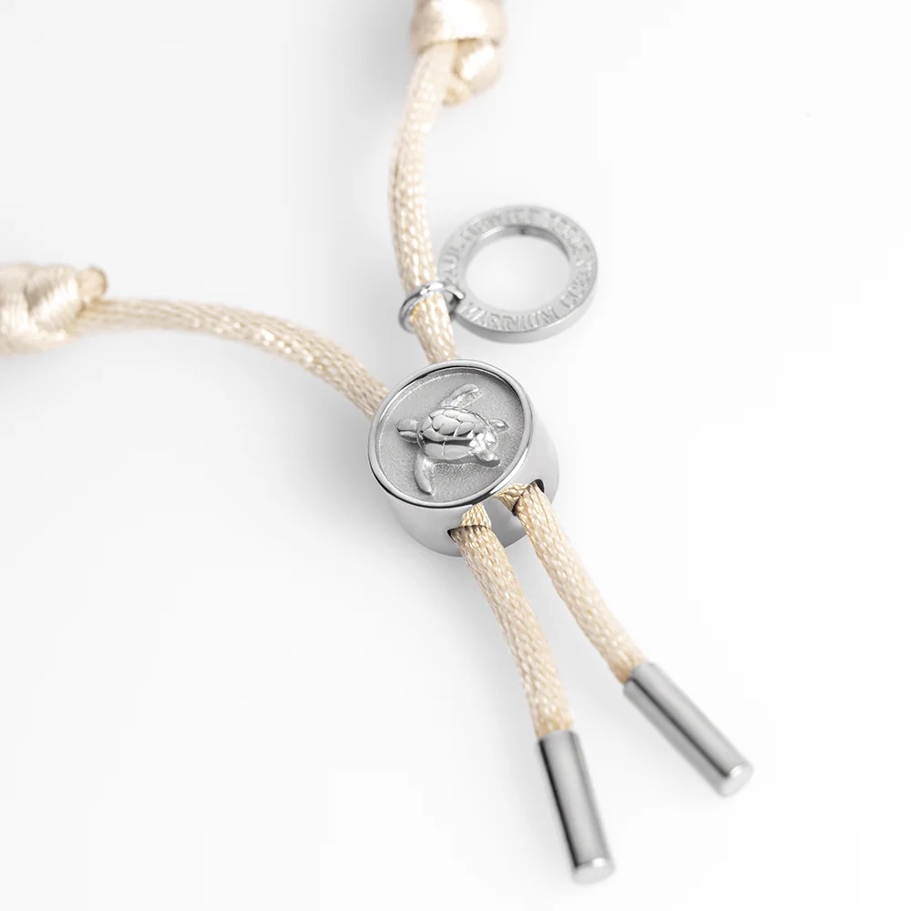 Turtle Anchor Chain Bracelet Silver Sand