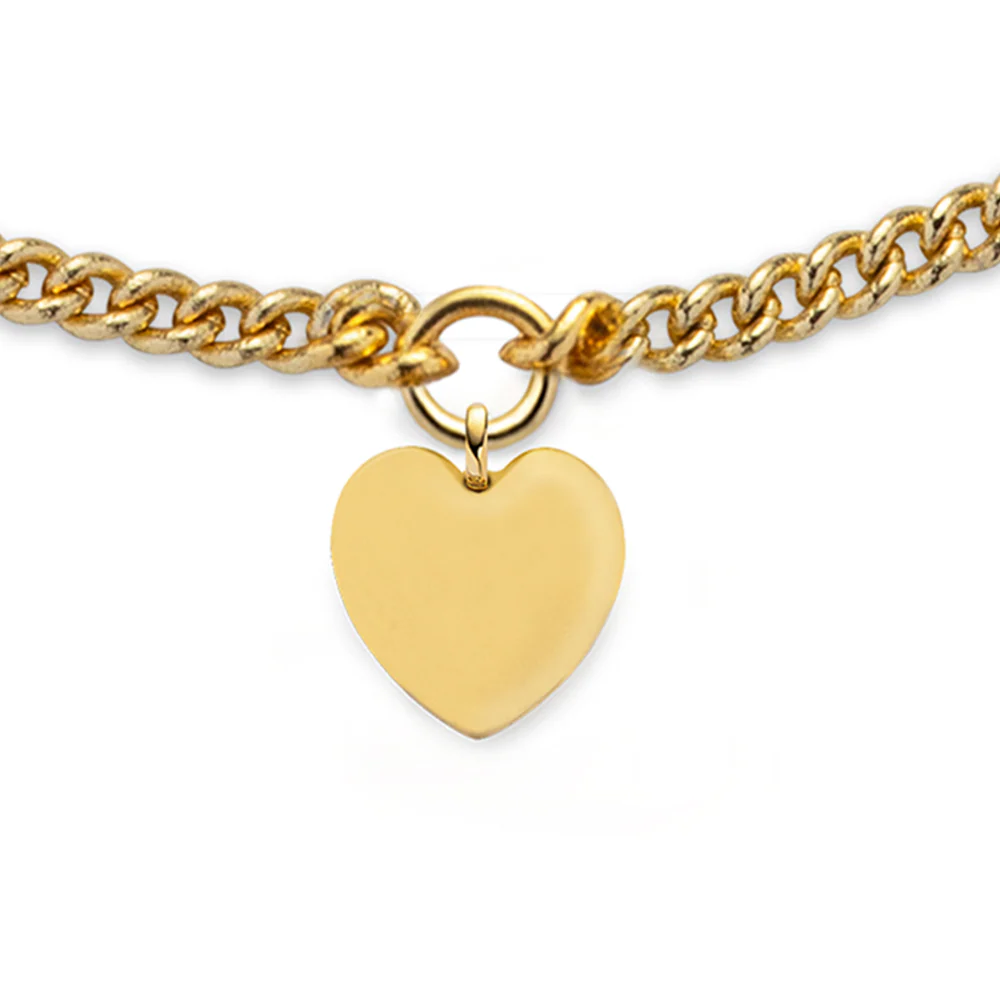 Ocean Heart Mini Bracelet Gold