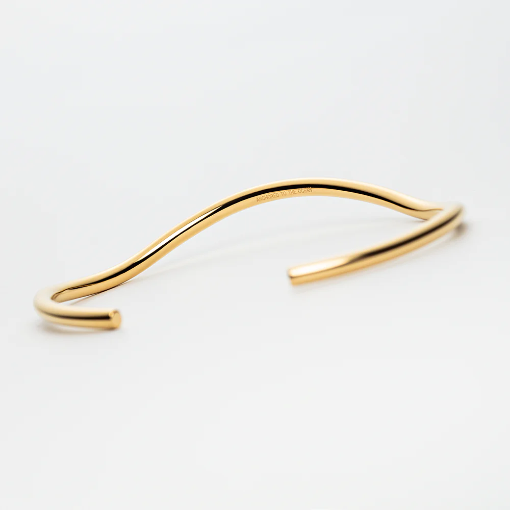 Waves Bangle Gold