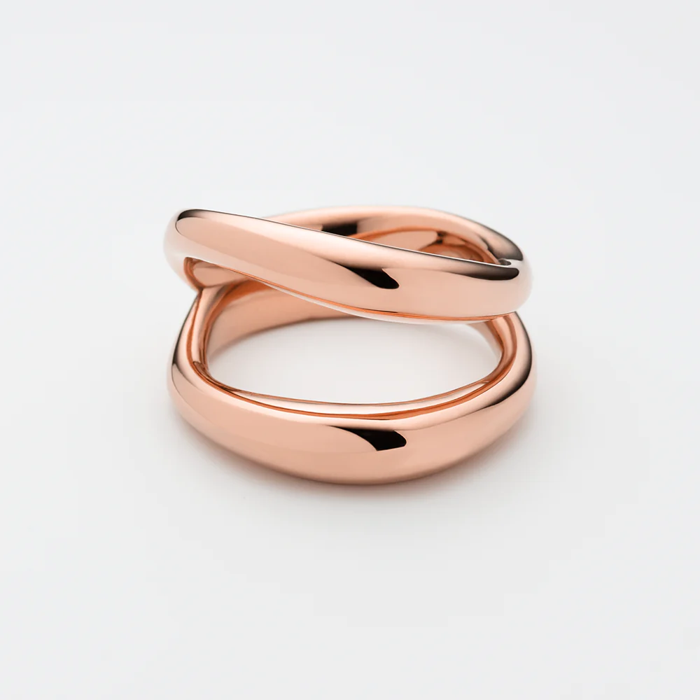 Waves Ring Rose gold