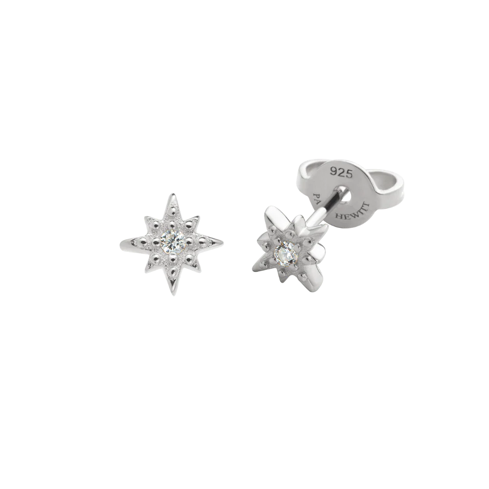 Windrose Mono Earring Silver