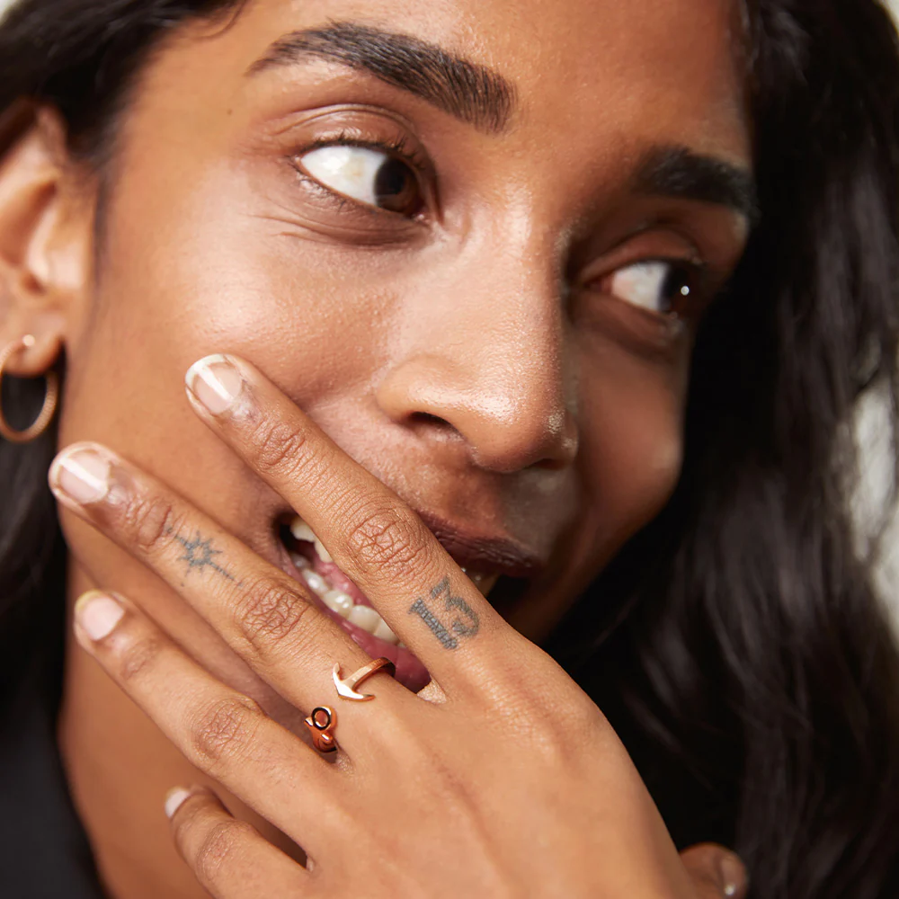 The Anchor Ring rose gold