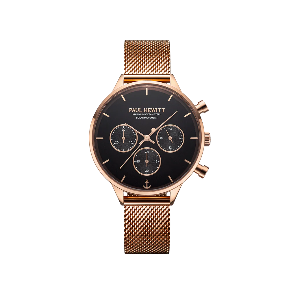 Oceanpulse watch rose gold black