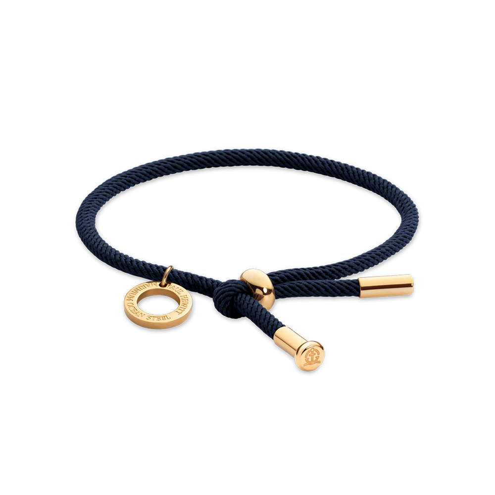 Vitamin Sea Bracelet Gold Navy Blue