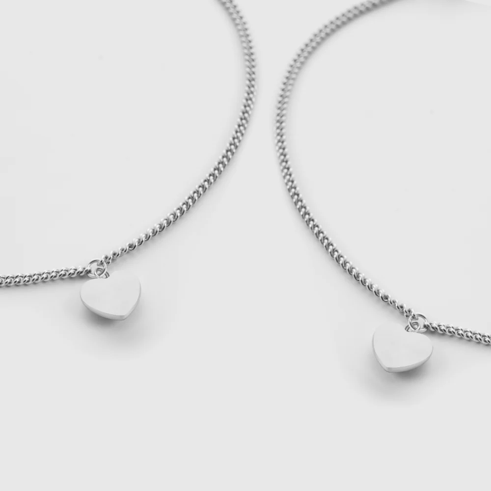 Ocean Heart Mama Set Silver