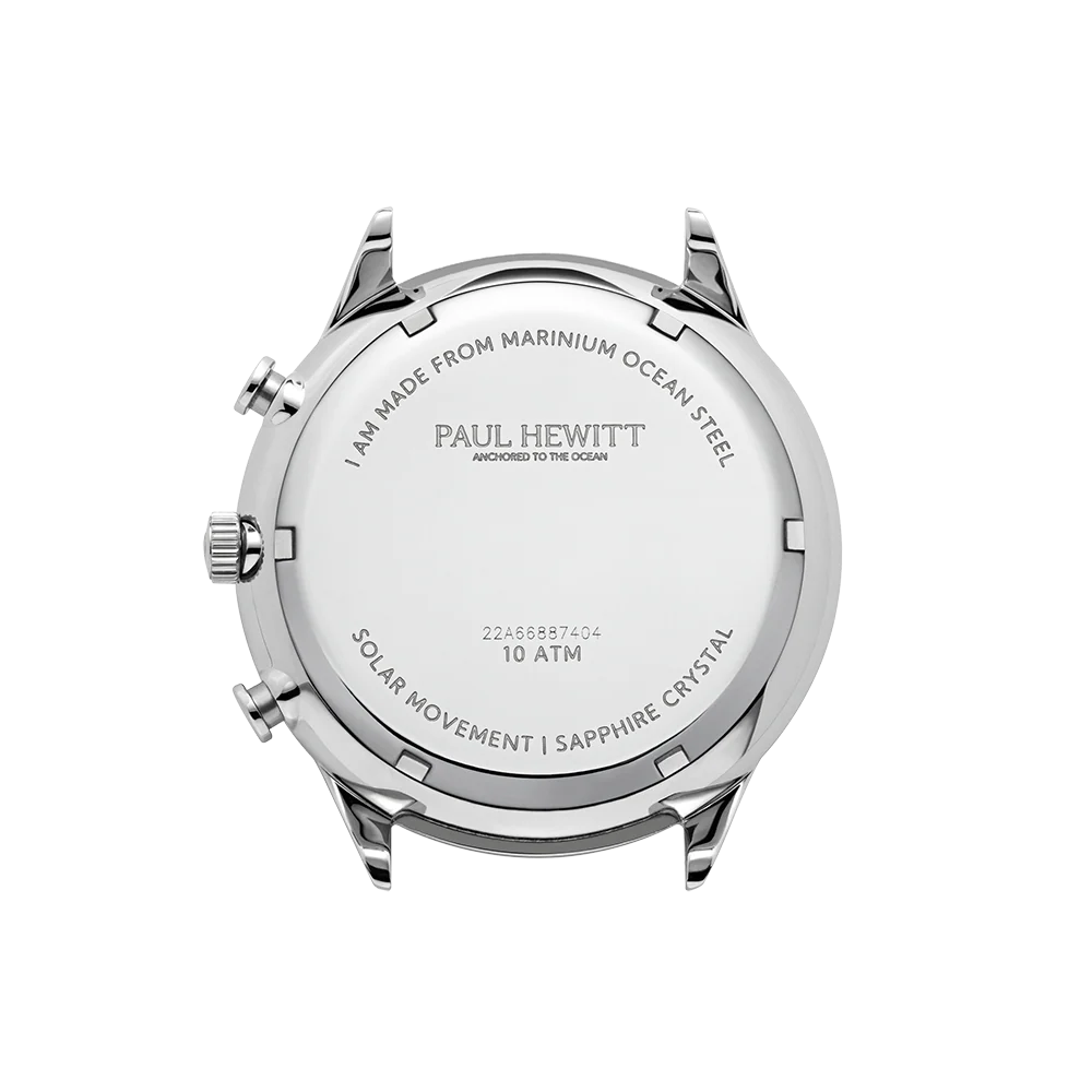 Chrono watch silver black