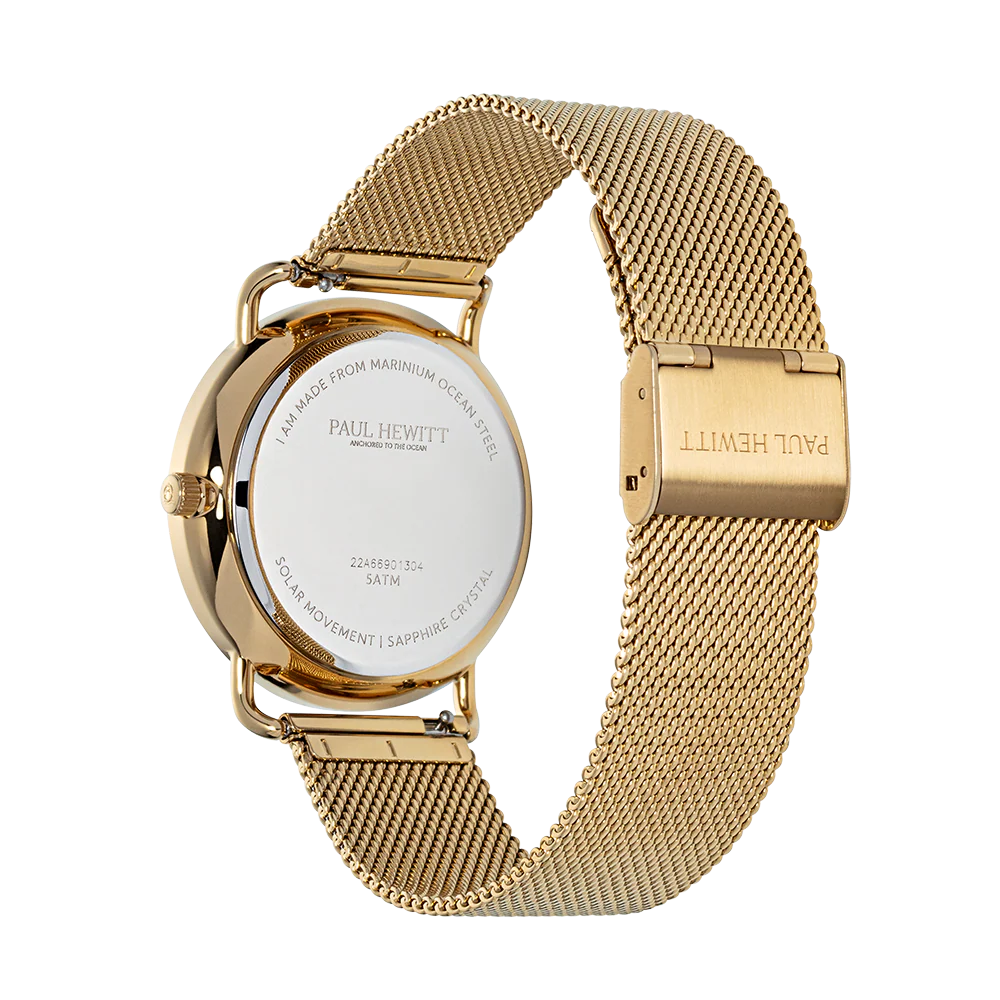 Sailor 39 mm watch gold blue