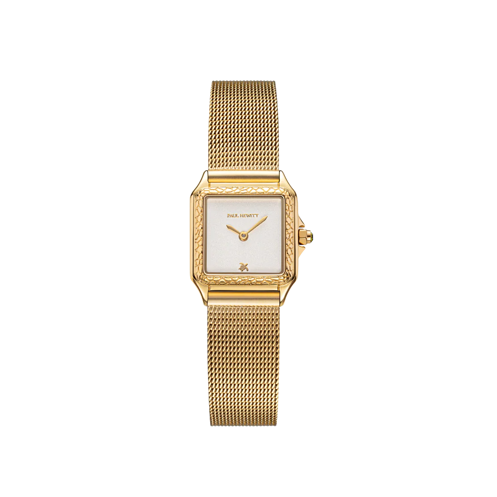 Petite Tortue white & gold