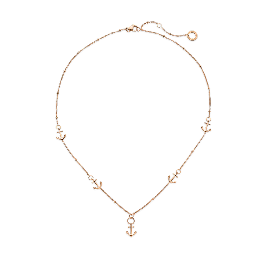 The Anchor II Necklace rose gold