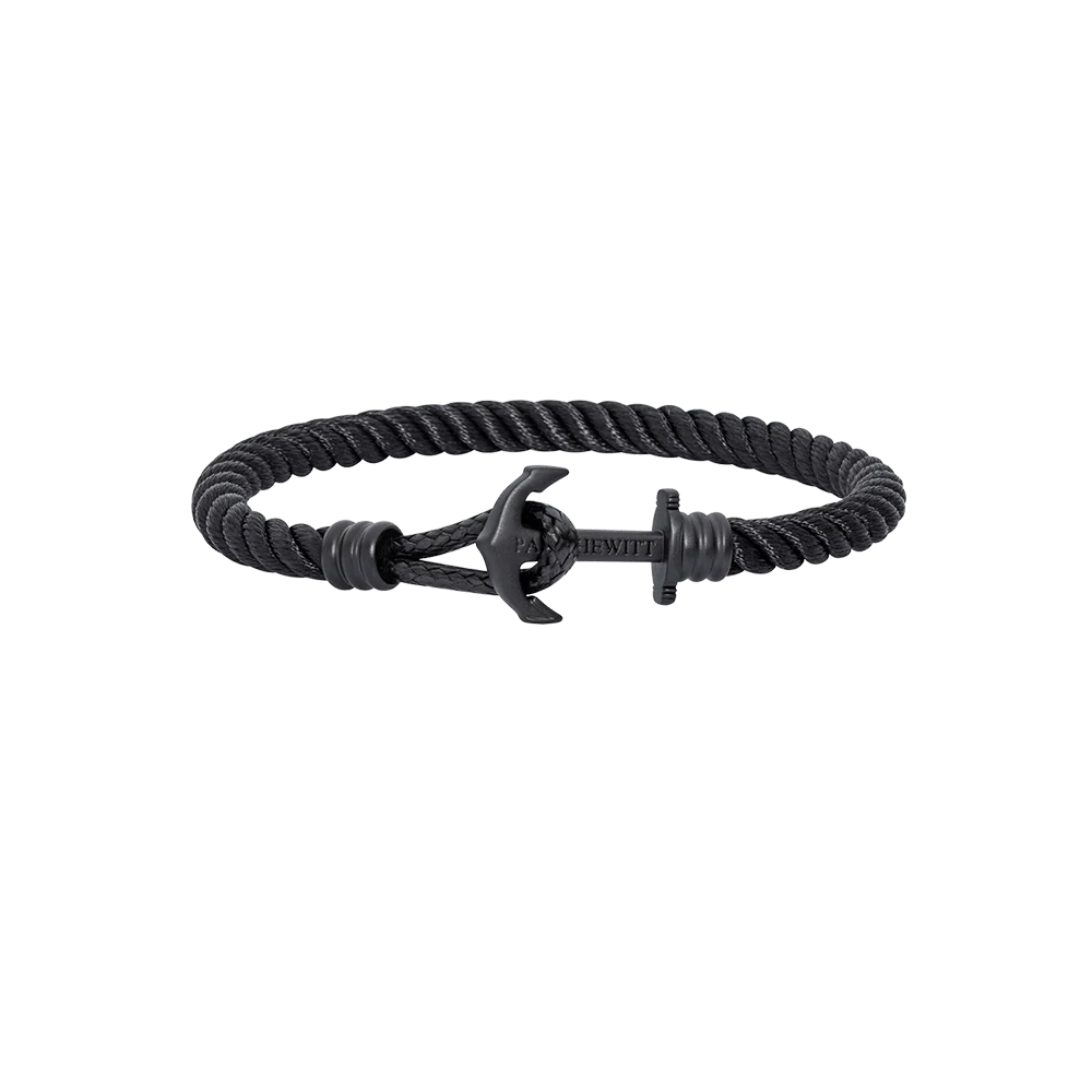 Anchor Bracelet Phrep Lite Black Nylon Black