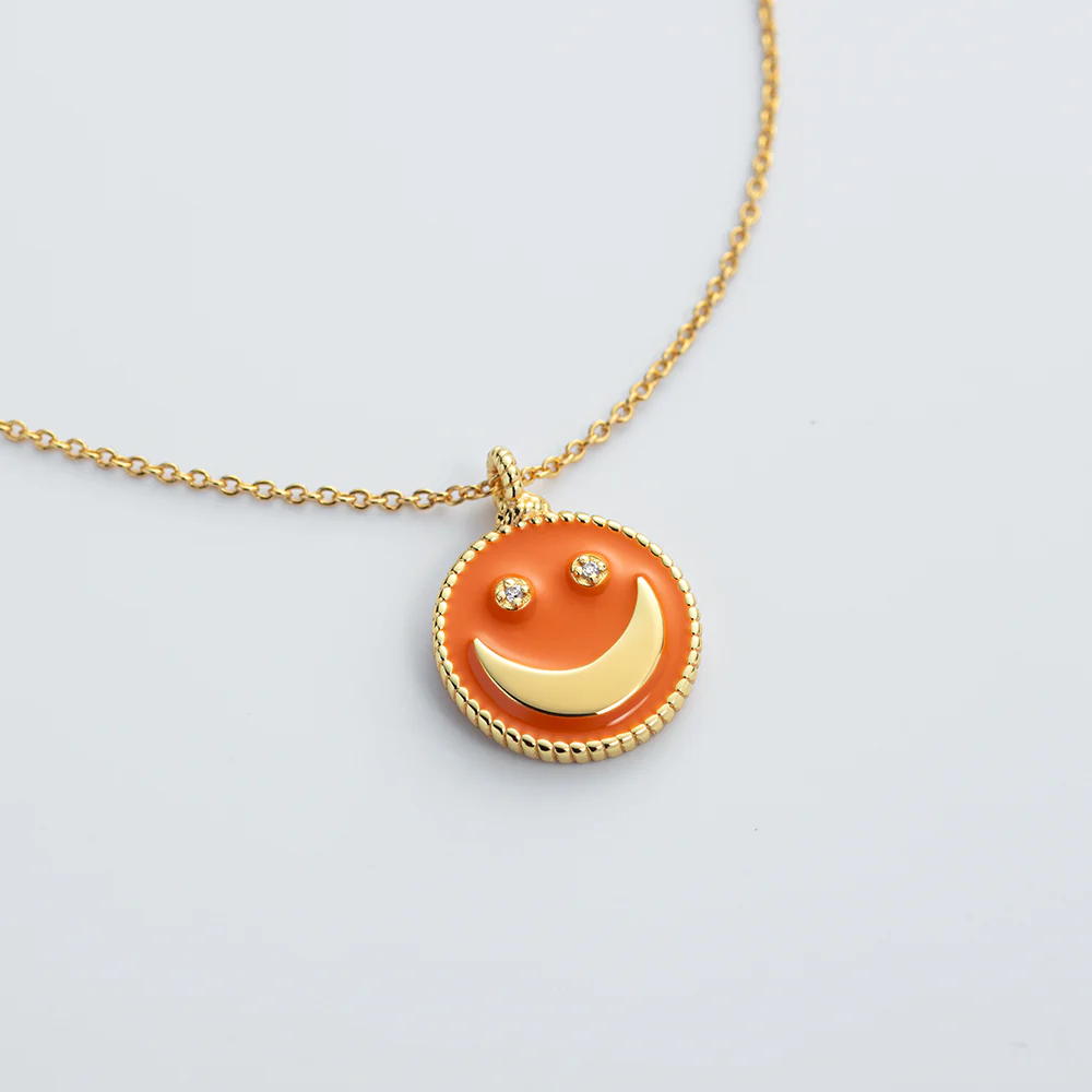 SuMoS Necklace Gold bright orange