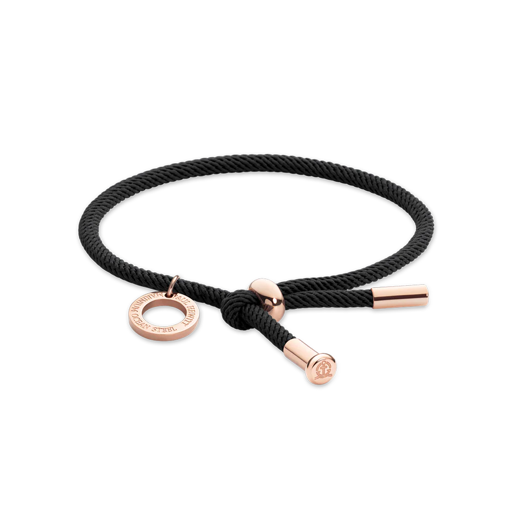 Vitamin Sea Bracelet Rose Gold Black