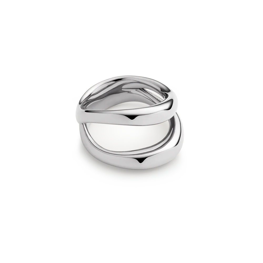 Waves Ring Silver