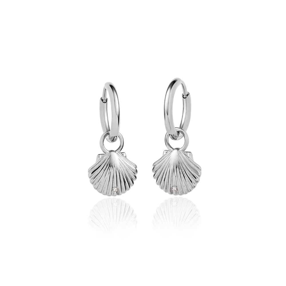 Scallop Earring Silver