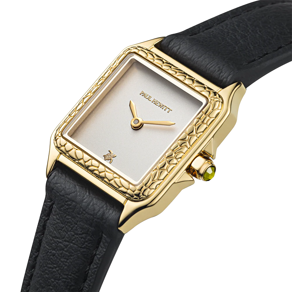 Petite Tortue white & gold