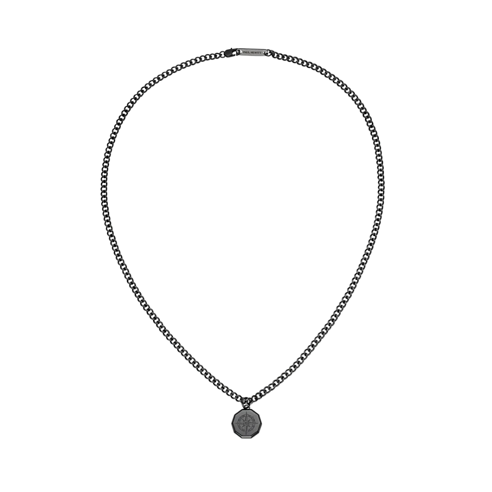 Men's Windrose III Necklace Black